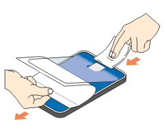 Vaihe 3 – kiinnitä suojakalvo näytölle